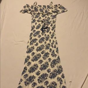 Blue Floral Maxi Dress